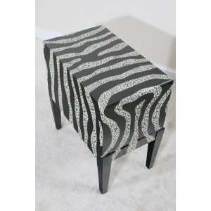    Ultimate Accents Contempo Zebra Side Console: Furniture & Decor