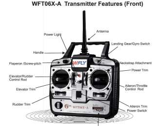 WFLY FT06X A 2.4GHz 6 Channel Radio Set RC AIRPLANE  