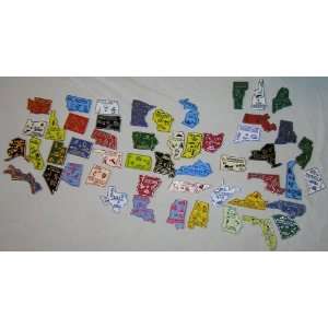 50 State Map Refrigerator Magnets:  Kitchen & Dining