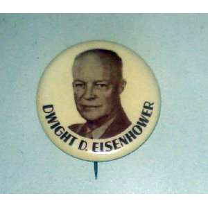  CAMPAIGN PIN PINS PINBACKS BUTTONS IKE EISENHOWER 1.75 