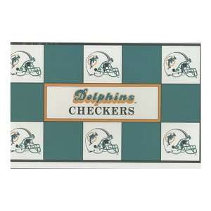  Big League Promotions Miami Dolphins Checkers: Toys 
