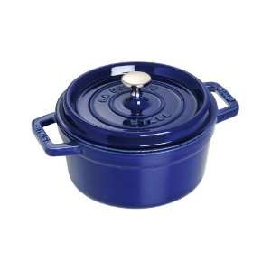  Staub Round Cocotte   2.25Qt   Dark Blue: Kitchen & Dining