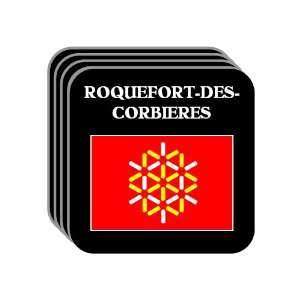   Roussillon   ROQUEFORT DES CORBIERES Set of 4 Mini Mousepad Coasters