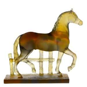  Daum Glass   Animal Sculptures   Trotting Ourasi Horse 