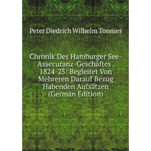  Chronik Des Hamburger See Assecuranz GeschÃ¤ftes . 1824 