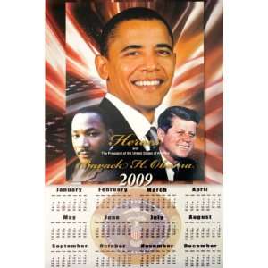  Heroes and Barack Obama 2009 Calendar 