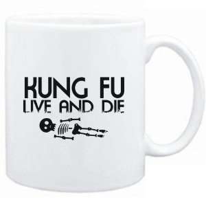  Mug White  Kung Fu  LIVE AND DIE  Sports Sports 