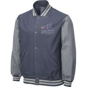  Chicago White Sox Cooperstown Washed Canvas Jacket: Sports 