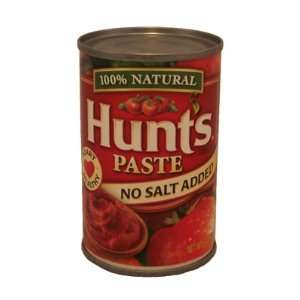 Hunts Tomato Paste   No Salt Added 100% Natural 6oz:  