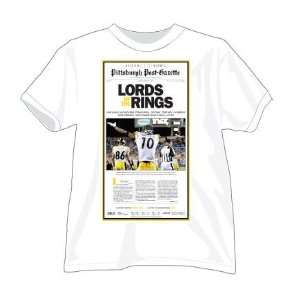  Pittsburgh Post Gazette Lords of the Rings White T shirt 