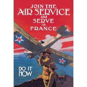  Join the Air Service and Serve in France 20x30 poster 