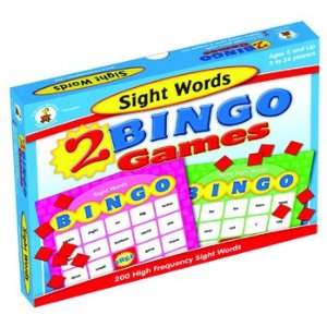  5 Pack CARSON DELLOSA SIGHT WORDS BINGO: Everything Else