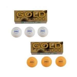  Gold 3 Star 40 mm Ping Pong Balls (3 Count) Color Orange 