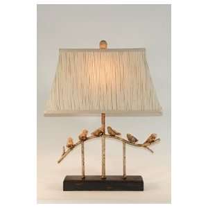  Guild Master Tweet Bird Rustic Table Lamp