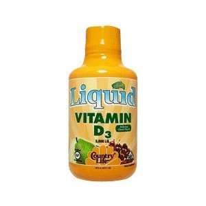    Country Life   Liquid Vitamin D3   16 oz: Health & Personal Care