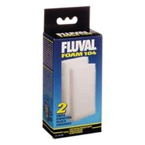  Hagen Fluval Filter Foam Block f/104 2/pk: Pet Supplies