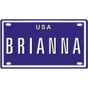  BRIANNA USA BIKE LICENSE PLATE. OVER 400 NAMES AVAILABLE 