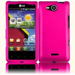  Hot Pink Hard Case Cover for LG Lucid 4G VS840 Cell 