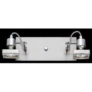   Nickel Chrome Technos Sconce 2Lt Satin Nickel Chrome