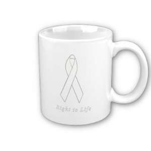  Right to Life Awareness Ribbon Coffee Mug: Everything Else