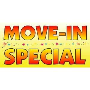  3x6 Vinyl Banner   Move In Special Yellow 