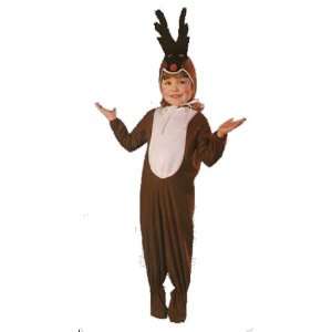  Toddler Red Nose Reindeer Costume Size 2 4T: Everything 
