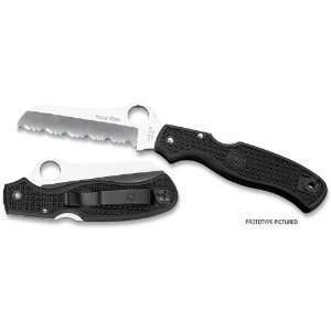  Spyderco Clipit Rescue Black Zytel Handle with Reversible 