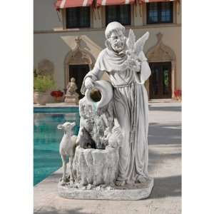    St. Francis Sculpture Water Garden Fountain: Home & Kitchen