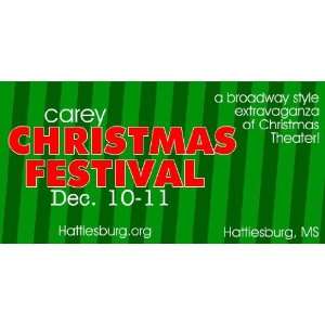  3x6 Vinyl Banner   Carey Christmas Festival: Everything 