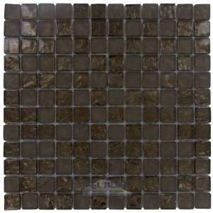  Tessera   7/8 x 7/8 glass & stone mosaic tile in empire 