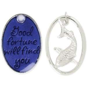 Meanings Accents 22.5x31mm 2/Pkg Koi Fish Blue: Home 