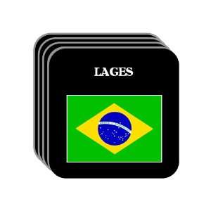  Brazil   LAGES Set of 4 Mini Mousepad Coasters 