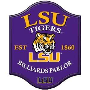   Tigers Louisiana State Wooden Pub Style Wall Sign: Sports & Outdoors