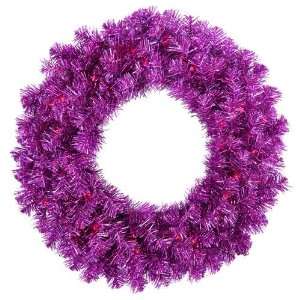  30 Pre Lit Purple Wreath: Home & Kitchen