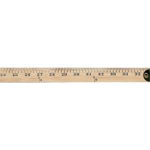  Westcott Wooden Yardstick Ruler with Metal Edges, (14351 