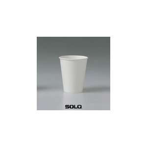  Solo 8 oz Single Paper Poly Lined Hot Cups   White: Health 