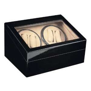  New Black Wood (4) + 6 Automatic Watch Winder Box/case 
