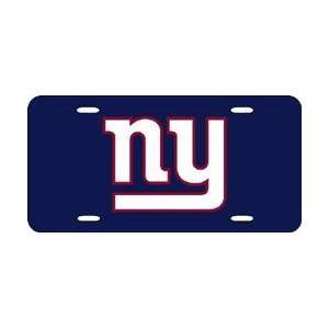  New York Giants Blue Laser Cut License Plate: Sports 