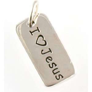  I Love Jesus Sterling Silver Charm: Arts, Crafts & Sewing