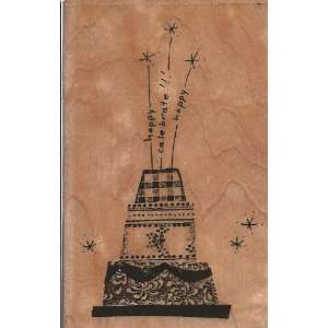  Sweet Montage Wood Mounted Rubber Stamp (M147): Arts 