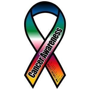  Cancer Awareness Rainbow Ribbon 8 Car Magnet: Automotive