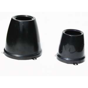  RV Motorhome Trailer Hub Cover, Black ABS 545 SL, 5 Lug 4 1/2 Inch 