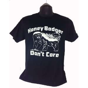   Badger Dont Care T shirt Funny Web You Tube Animal Black Tee XX Large