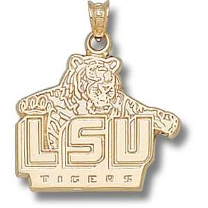 Louisiana State University Dangle Pendant   New Lsu Tigers Tiger 3/4 