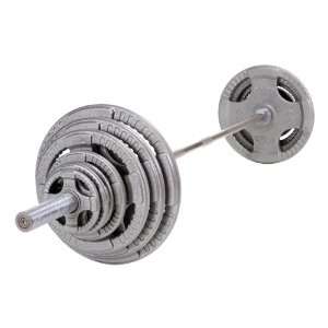    Steel Grip Olympic Set with Chrome Bar 300 lbs: Sports & Outdoors