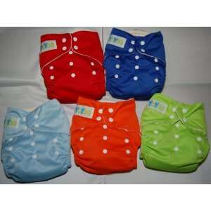 YoYoo One Size Bamboo Pocket Diaper 6 Pack   Boy Colors   Compare to 
