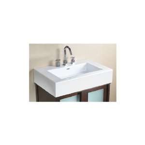   WH Ceramic Rectangle Lavatory Sink With 8 Inch Wides