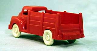 Vintage Red Plastic Art Deco Styled Truck; by Lapin  