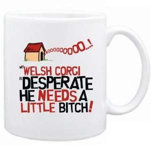  New  My Welsh Corgi Is Desperate   Mug Dog: Home 