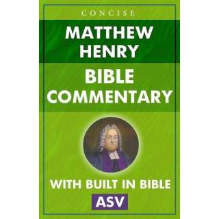 Matthew Henry Bible Commentary for Kindle (ASV) (linked with built in 
